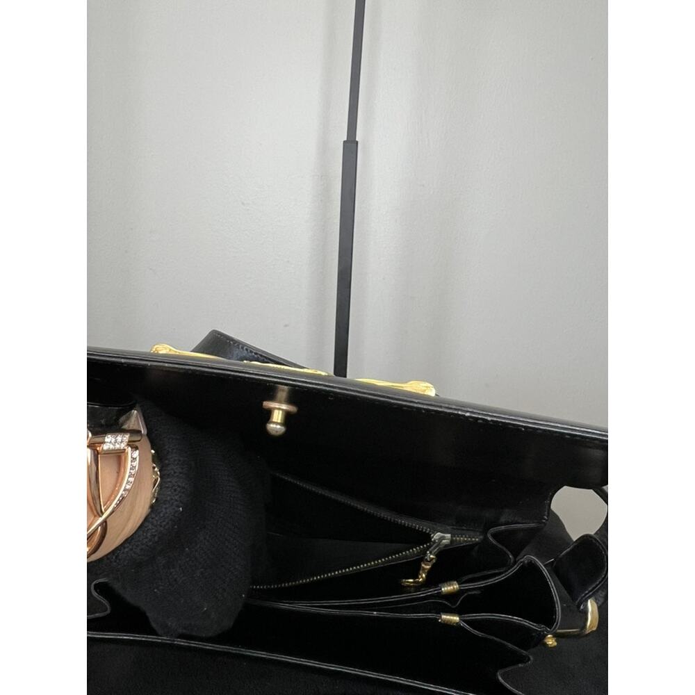 Vintage Celine Horsebit Sulky Black Leather Shoulder Bag Authenticated - Picture 5 of 15